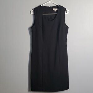 Coldwater Creek dress women's size small S 6 - 8 black sleeveless knee length